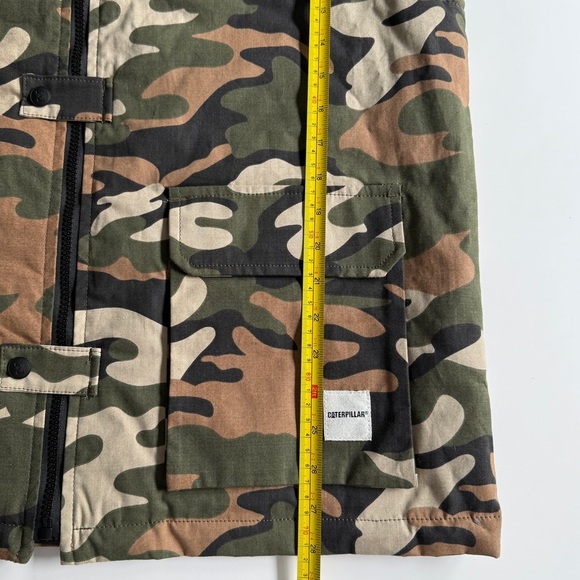 CAT Men’s WWR Ripstop Outdoor Vest In Camouflage 3XL Gorpcore Fishing Camping - Picture 4 of 12